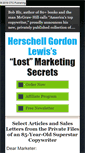 Mobile Screenshot of herschellmarketingsecrets.com